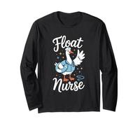 Float Nurse Registered Cute Silly Goose Emergency Department Long Sleeve T-Shirt