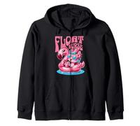 Float Nurse Registered Cute Unicorn Emergency Department Zip Hoodie