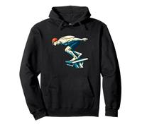 Float on Start Block Competition Motif Pullover Hoodie