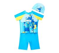 Float Suit - Traditional Kids Swimsuit for 4-8 Years with Adjustable Buoyancy/Removable Foam Floats - Super Soft, Flexible UV Sun Protection Floatsuit for Boys