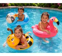 Float Swim Ring Aid Children Inflatable Swimming Pool Play Rubber Ring Toy 3-6
