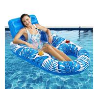 Float Swimming Pool for Adults - Inflatable Floating Chair | Inflatable Pool Fleet for Adults | Inflatable Floating Bed | Float In Pool, Inflatables In The Pool, Inflatable Mobile Chair, Inflatable