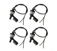 Float Switch 4pcs, Water Level Sensor for Aquariums Hydroponics Tanks, 10W Horizontal Side Mount Flow Sensor with 35cm Cable, Black PP Plastic Float Switch