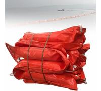 Float-Type Oil Containment Boom, Flood Barrier,PVC Floating Oil Boom, for River,Port, Lake, Pier, Recyclable L10M/32.8FT H60cm/23.62inch