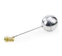 Float Valve 1 Pcs Stainless Steel Floating Ball Float Valves 1/2'' 3/4'' 1'' Water Tank Floating Ball Valve SS201 Stem Flow Control Cistern/Expansion Tanks(1/2')
