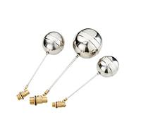 Float Valve， 1pcs 1/2" 3/4" 1" Brass Straight Plug Float Valve, DN15 20 25 30 Stainless Steel Flow Control(45659)