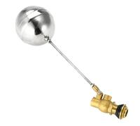 Float Valve 1PCS Ball-Cock Valve Brass Automatic Float Ball Valve for Water Trough, Humidifier, Fountain, Aquarium, Pond, Animal Waterer (G1/2" DN15)