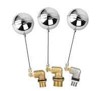 Float Valve, 1pcs,DN15 DN20 DN25 Brass/Stainless Steel Float Valve Quick-Open Floating Ball Control Valve Ceramic Core for Water Tower/Cistern(Brass Type,DN25)