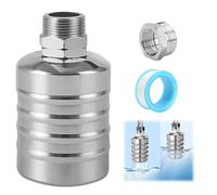 Float Valve, Automatic Water Level Control Float Shut Off Valve, 304 Stainless Steel Float Valve for Water Tank, Fish Ponds, Pools, Livestock Troughs, Distiller