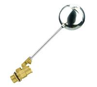 Float Valve for Water Tank, 1/2" 3/4" 1" Cold and Hot Water Tank Floating Ball Valve Flow Control Cistern(1")