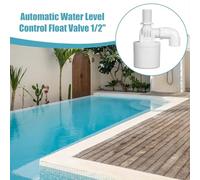 Float Valve for Water Tank - 1/2inch Stock Tank Float Valve Auto Shutoff Valve,Smart Controller Pool Accessories for Commercial Industrial Agricultural Irrigation Home Pool Pond