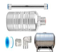 Float Valve - Stainless Steel Automatic Water Tank Shutoff Valve | Tank Shutoff Controller With Leakproof Seal Mechanism | Fluid Level Regulation Device | Livestock Distiller Reservoir Plumbing Supply