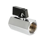 Float Valves Ball Valve, 1pcs Mini Brass G 1/8" 1/4" 3/8" 1/2" Threaded Male to Female Thread Shut Off for Air Water Gas Oil(Male to,3/8 Inch)(3/8 Inch)