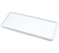 Floatant Ceramic Candle Tray Small Rectangle,Bathroom White Tray,Marble Tray,Organizer for Candle,Soap,Jewelry,Perfume,Towel Holder for Decoration Bathroom,Kitchen,Counter,Restroom(Large)
