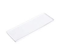 Floatant Ceramic Tray, White, Large Rectangle Bathroom Kitchen Tray for Jewelry, Towel, Candles, Soap - 10.23 x 3.54 x 1.18 inches