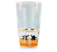 Floatarama Tumbler - Dinosaur from Deluxebase. 250ml BPA-Free Acrylic Cups with Floating Dinosaur Figurines. Fun Plastic Drinking Glass, Travel Mug, Camping Cup, Novelty Gift and Unique Drinkware.