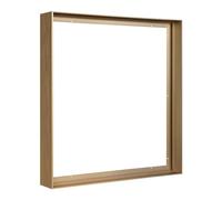 Floater Frame for 36x36 Canvas Paintings, DIY Metal Floating Frame with 1.5” Deep for Artists Designers Landscape Portrait Artwork, Modern Home Office Wall Decor (Bronze)