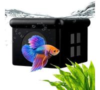 Floating Aquarium - 9cm Floating Betta Out Feeding Cave | Decorative Small Aquariums Cave With Window For Dorm Hotel Restaurant Home Apartment Living Room