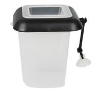 Floating Aquarium Feeder Cup - 3.54 Inch Fish Food Holder | Suction Cup Bait Dispenser, Portion Control Feeding for Freshwater, Saltwater, Live Bait, and Tank Use