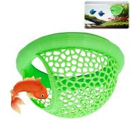 Floating Aquarium Hide Accessories,Unique Betta Fish Hammock Resting Spot and Fish Cave Hideout,Natural Fish Tank Floating Tunnel Ornaments Decorations for Small Fish, Promoting Relaxation(Green)
