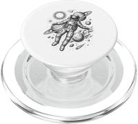 Floating Astronaut Space Universe Planets PopSockets PopGrip for MagSafe