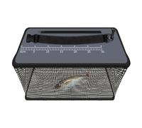 Floating Bait Cage - Angler Fish Storage Basket, Fast Drying Fishing Net Container | Square Mesh Fish Trap Portable Livewell Basket, Waterborne Fish Enclosure Holding Unit for Catching Minnows