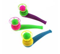 Floating Ball Blowing Game - Educational Blowing Pipe Toy, Floating Ball Balance Game | Engaging Skill Trains Breathing Control Motor Skills for Kids Family Activities Indoor Playtime