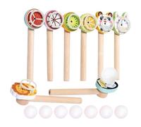 Floating Ball Blowing Toy - 8 Pieces Floating Balance Game For Parties - Ball Blowing Sensory Game | For Indoor & Outdoor Home School Nursery Family Nights R