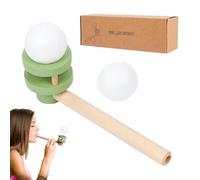 Floating Ball Game - Wooden Blow Pipe Toy, Early Learning Speech Development Tool, Family Logic Thinking Game, Physical Science Experiment Kit, Creative School Classroom Supply | For Boys
