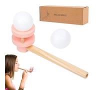 Floating Ball Game - Wooden Blow Pipe Toy, Early Learning Speech Development Tool, Family Logic Thinking Game, Physical Science Experiment Kit, Creative School Classroom Supply | For Boys
