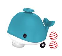 Floating Ball Little Whale Toy -Cute Whale Bathing Ball | Cute Float Toy - Pet Supplies, Flexible Wheels & Music Function, Cooling Fan, Balancing Blowing Games for Cats Kittens