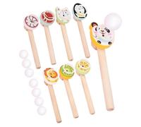 Floating Ball Toy Air Blow - 8-Pieces Sensory Floating Balance - Ball Blowing Pipe Game - for Home, School, Kindergarten, Party, Gatherings, Family Nights, Birthday, Christmas, Easter