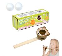 Floating Ball Toy, Air Blow Game, Wooden Sensory Blowtorch Physics Interactive Educational Kit, Hand And Eye Coordination Safe Educational Breath Control Family Activity, for School Kindergarten