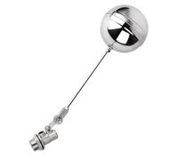 Floating Ball Valve for Water Tanks, Automatic Metal Float Valve for Cold and Hot Water, Liquid Level Control, Pool Water Level Management, 1/2" 3/4" 1" 2" Options
