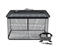 Floating Basket: Laptop Net, Quick-Drying Rubber Coated Bait Storage Cage | 47L Foldable Nylon Basket with Handle and Rope, adecu