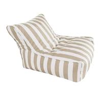 Floating Bean Bag Chair for Pool Original Adult Floating Lounge Chair Stripe Pouf Cover for Outdoor Use Comfortable and Pool Accessory