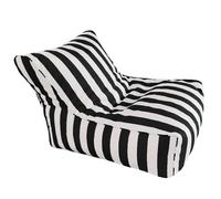 Floating Bean Bag Chair for Pool Original Adult Pool Float Bean Bag Striped Outdoor Bean Bag Cover Comfortable Summer Lounger for Relaxation