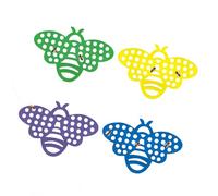 Floating Bee Island - 4PC Floating Bee Water Supply, Honeybee Hydration Station, Fun Outdoor Bath for Butterfly, Pollen Media Water Station | Honeycomb Butterfly Feeder for Outdoor Porch Patio