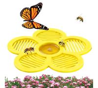 Floating Bee Watering Station Floating Flower Shape Butterfly Feeder Island