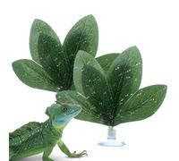 Floating Betta Bed Leaf Hammock, 2pcs Aquarium Leaves With Suction Cup, Provides Comfortable Hiding And Breeding Site For Betta Owners Beginners Office Desk Tanks, Fish Tank Aquarium Breeding Tank Bed