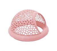 Floating Betta Fish Tank Accessories,3-In-1 Floating Hammock,Aquarium Feeding Ring,Feeder Ring & Resting Spot,3D-Printed Floating Betta Cave for Play And Rest Water-Borne (Pink)