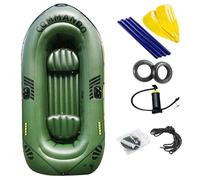 Floating Boat For Water Sports - Inflatable Fishing Boat For 2 Or 3 People | River Float Raft, Pool For Adults & Kids, Heavy-Duty Summer Watercraft For Swimming, Relaxing, Or Cruising
