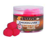 Floating boilies Dynamite Baits Chicken Liver Fluro Pop-up Rose 22 mm