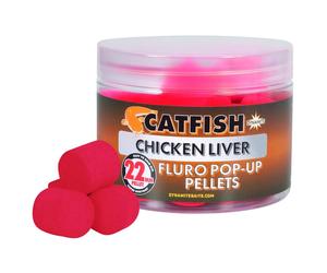Floating boilies Dynamite Baits Chicken Liver Fluro Pop-up Rose 22 mm