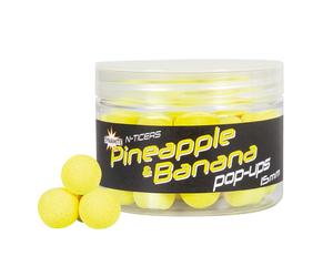Floating boilies Dynamite Baits N-ticers Pineap & Bana 15MM Jaune 40 g