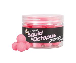 Floating boilies Dynamite Baits N-ticers Squid & Octo 12MM Rose 40 g