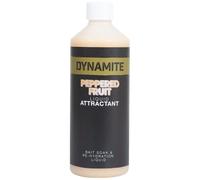 Floating boilies Dynamite Baits Peppered Fruit Attract Blanc 500 ml
