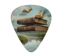 Floating books on the lake Guitar picks in thin, medium, and thick sizes, 12-piece set, suitable for electric guitar and various instruments