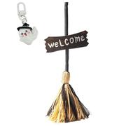 Floating Broom Halloween, 25.98in Haunted Dancing Witch Broomstick, Flying Witches Broom with Spooky Laughing for Halloween Party Decoration Gift, Voice-Activated Sensing(1pc)