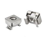 Floating Cage Nut, Zinc Plated & 304 Stainless Steel Card Cage Nuts | Multicolor M4-M8 For Card Cage Enclosure Hardware: 10pcs(ZN-NI(10pcs),M8)